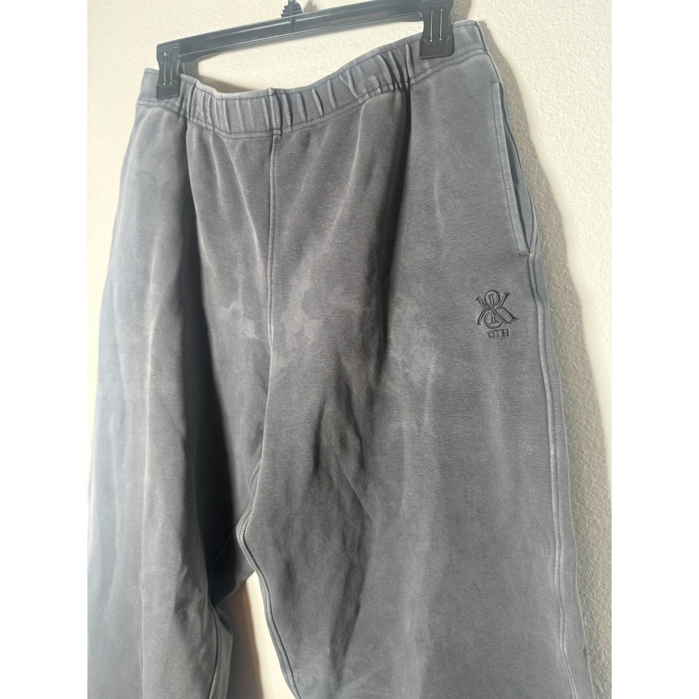Kith Pants Mens Size Medium Gray Bleecker Sweatpants Joggers Acid Wash